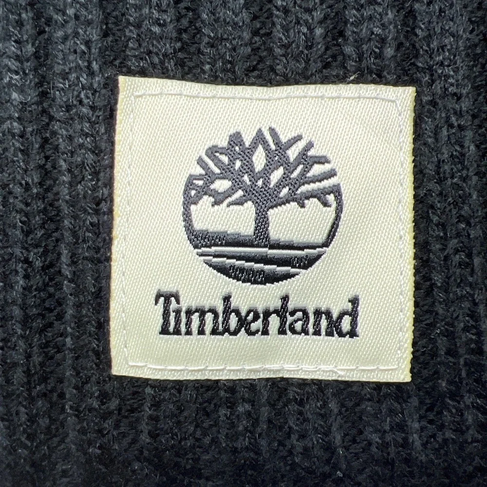 Timberland Knit Scarf Black One Size Soft Warm Winter‎ Cold Weather EUC